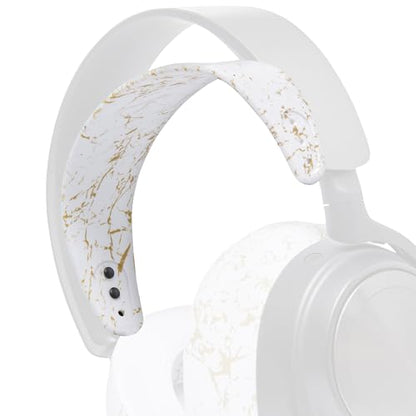 WC HeadbandZ Arctis Nova - Upgraded Silicone Headband for Arctis Nova Headsets by Wicked Cushions - Enhanced Flexibility, Comfort, and Style with Matching Earpad Designs | Gold Marble - color: Gold Marble