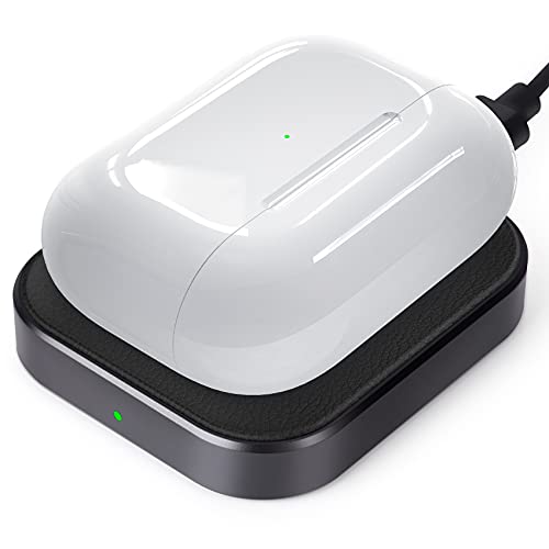AirPods Pro Charger, Wireless Charging Station for AirPods Pro 3/ Pro 2/Pro, Wireless Charger for Airpods 4 (with Active Noise Cancellation)/ 3rd/ 2rd, Black - color: Aluminum(Black)-for AirPods
