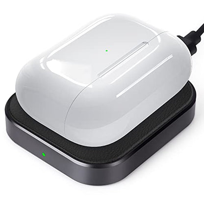 AirPods Pro Charger, Wireless Charging Station for AirPods Pro 3/ Pro 2/Pro, Wireless Charger for Airpods 4 (with Active Noise Cancellation)/ 3rd/ 2rd, Black - color: Aluminum(Black)-for AirPods