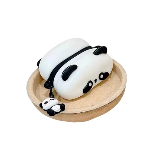 Wireless Charging Earphone Case Compatible with Airpods Pro/Pro2, Cute Animal Lying Panda Design Soft Silicone Full Body Protective Skin Cover, Kids Girls Women Cartoon Earbuds Accessories - color: Lying Panda, size: Airpods Pro/Pro2