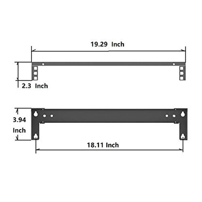 1U 19 Inches Steel Wall Mountable Simple Vertical Rack | Networking Equipment Rack Including Hardware for Assembly (1U) - size: 1U