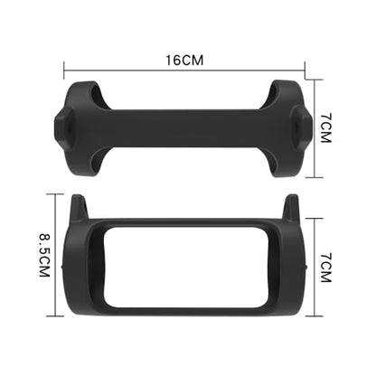 Silicone Carrying Sleeve Cover for JBL Grip Bluetooth-Compatible Speaker Protective Travel Case with Shoulder Strap (Black) - color: black