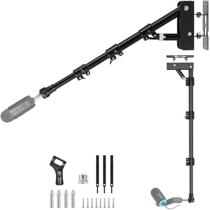 Microphone-Ceiling-Holder,Telescoping Mic Wall-Mount Boom Arm for Blue Yeti USB Nano Snowball and Logitech G Yeti-Orb,Yeti GX Microphones Gaming Podcast Streaming