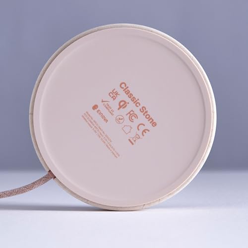 Einova Classic Stone – Marble Wireless Charging Pad Designed in Italy, Integrated 6 ft USB-C Cable, Smartphones, Wireless Earbuds, Smartwatches – Cream Marble - color: Cream marble – Classic Stone