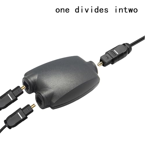 Fiber Optic Audio Splitter Female to 2 Female Optical Toslink Extension Adapter