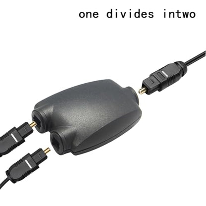 Fiber Optic Audio Splitter Female to 2 Female Optical Toslink Extension Adapter