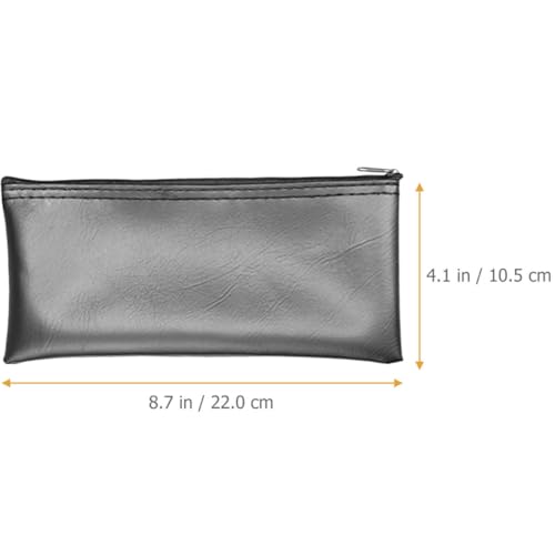 Alasum 4pcs Portable Mic Protective Pouch with Zipper Design, Scratch Resistant Pu Microphone Carrying Bag, Stylish Black Mic Storage Bag for Musicians and Performers