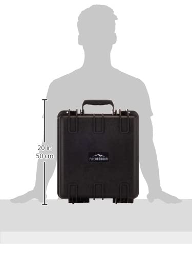 Monoprice Weatherproof/Shockproof Hard Case - Black Ip67 Level Dust and Water Protection Up to 1 Meter Depth with Customizable Foam, 10" x 9" x 7", 6.6 Liter - color: Black, size: 6.6 Liter, style: Case