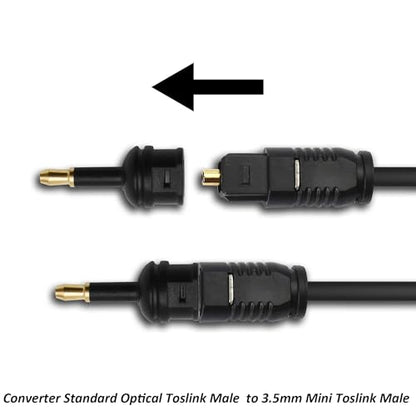 3.5mm Mini Toslink Adapter Digital Fiber Optic Audio Connector | Toslink Female to 3.5mm Mini Male Jack Converter,for Optical Audio Cable Laptop TV Sound Bar Home Theater