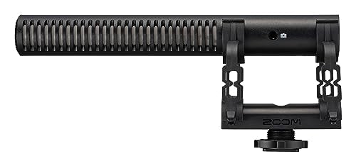 Zoom ZSG-1 Stereo On-Camera Shotgun Microphone, for Capturing Dialogue and Sound Effects, Highly Directional, Shockmount, Lightweight, Use with Camera or Mobile Phone, for Content Creators
