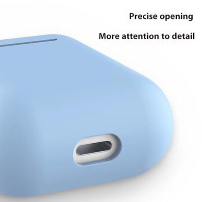 Shockproof Silicone Case Precise Fit Not Slip Design Lightweight Strong Cover Effect Resistant Cases for Earbud - color: White