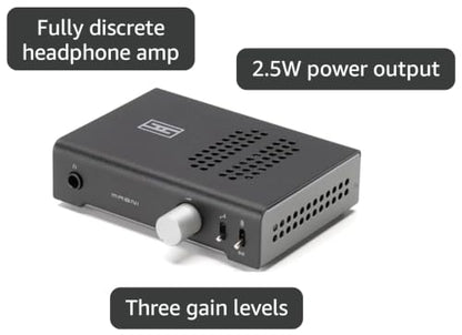 Schiit Magni Unity Fully Discrete Headphone Amp and Preamp - Black | Fully discrete, current-feedback headphone amp/preamp. Modular design, upgradeable DAC card slot. Made in USA. - color: Black, style: No DAC