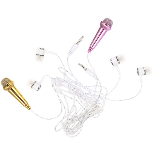YARNOW 2pcs Portable Tiny Microphone for Phone Video Recording