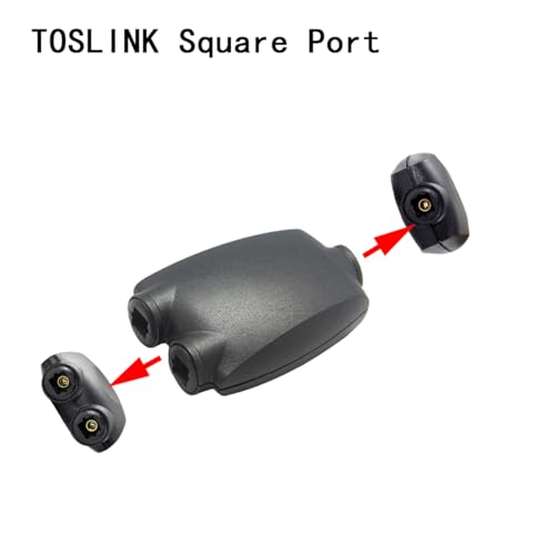 Fiber Optic Audio Splitter Female to 2 Female Optical Toslink Extension Adapter