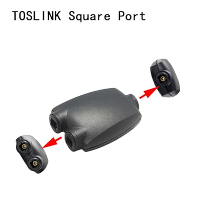 Fiber Optic Audio Splitter Female to 2 Female Optical Toslink Extension Adapter