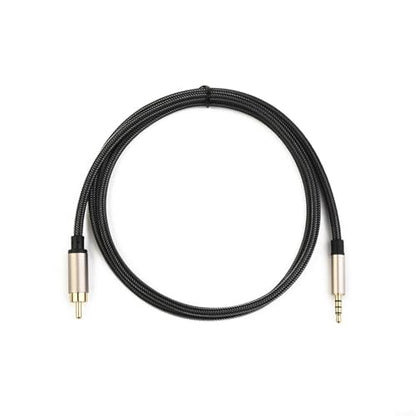 Digital Coaxial Audio Video Cable for RCA to 3.5mm Jack SPDIF Gold-Plated Connectors Nylon for Braided for Compatible with for HDTV Soundbar (1M) - size: 1M