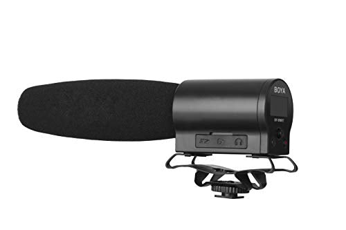 BOYA BY-DMR7 On-Camera Shotgun Microphone with Integrated Flash Recorder & Headphone Output - style: BY-DMR7