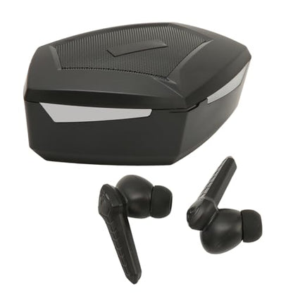 Low Latency Bluetooth Gaming Earbuds 45ms Dual Modes Wireless Earphone Stereo Sound with Built in Mic for Phone Laptop PC, 13mm Driver, 8H Battery (Black) - color: Black
