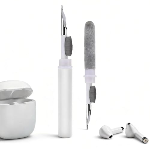 3 in 1 Cleaner Kit for AirPods Pro 1 2 3, Multi-Function Cleaning Pen with Soft Brush & Flocking Sponge for Bluetooth Earphones, Headsets Charging Case, iPhone, Laptop, Electronic Devices - size: 3 in 1