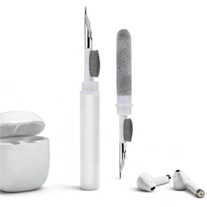 3 in 1 Cleaner Kit for AirPods Pro 1 2 3, Multi-Function Cleaning Pen with Soft Brush & Flocking Sponge for Bluetooth Earphones, Headsets Charging Case, iPhone, Laptop, Electronic Devices - size: 3 in 1