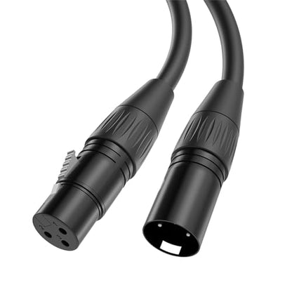 XLR Cables 2 Pack - 5FT XLR Male to Female Microphone Cable, Mic Cord Cable with Oxygen-Free Copper(OFC) - style: 5ft/1.5m 2pack