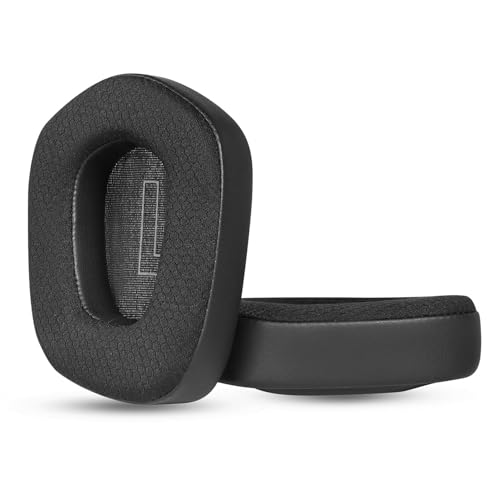 Cooling Gel Ear Pads Replacement Ear Cushions Compatible with Logitech G733 G535 G335 Lightspeed Wireless Gaming Headset Earpads Ear Cups with Breathable Ice Silk Fabric (MF Black)