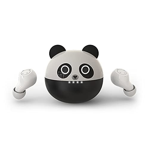 Cute Panda Wireless Earphones, Waterproof, Noise Cancelling in-Ear erbuds, TWS Stereo Headphones, Built in mic Headset Premium Sound with deep bass,JE-04B_K62 - color: JE-04B_K62