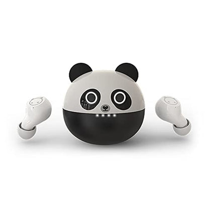 Cute Panda Wireless Earphones, Waterproof, Noise Cancelling in-Ear erbuds, TWS Stereo Headphones, Built in mic Headset Premium Sound with deep bass,JE-04B_K62 - color: JE-04B_K62