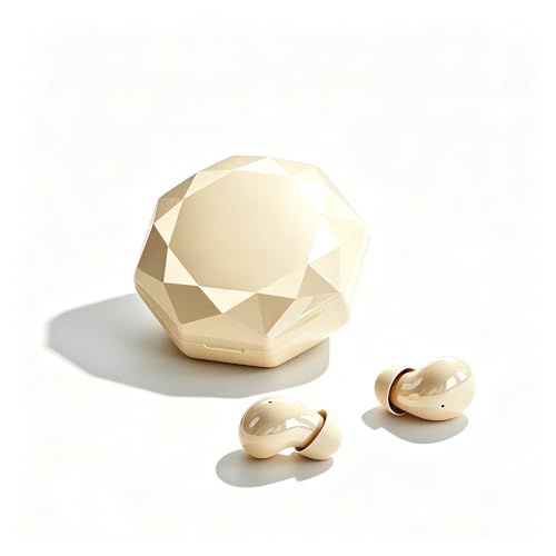 Invisible Sleep Earbuds for Side Sleepers, Ultra-Small Wireless Bluetooth, Mini Headphones with 24H Playtime, Diamond-Cut Case, for Work and Office(Skin) - color: Skin