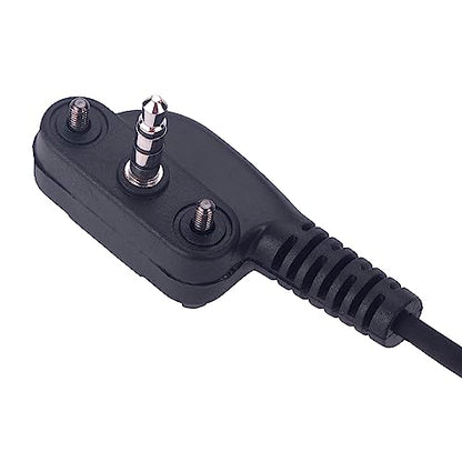 VX-261 Earpiece with mic PTT for Motorola Vertex Standard Radio EVX-261 VX-231 EVX-531 EVX-534 VX-180 VX-298 VX-350 VX-351 G Shape Spring Wire Ear-Hook Headset, 2 Pack