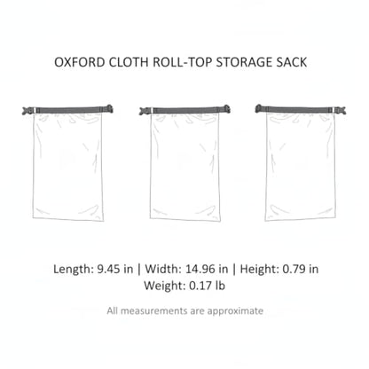 Oxford Cloth Roll-Top Storage Bag for Gear Organization in Outdoor Activities
