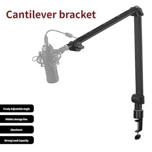 Compact Suspension Scissor Arm with 40 Inch Reach and Built-in Cable Management for Creators Studio Microphone Stand
