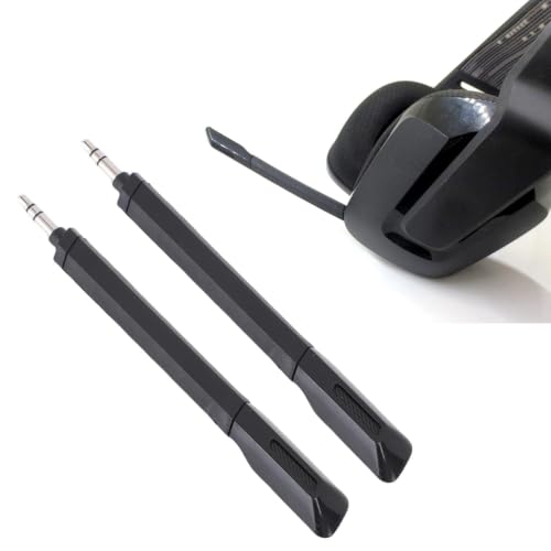 2Pcs Microphones Replacement for G733 Lightspeed Wireless Gaming Headset 3.5mm Detachable Noise Cancelling Mic