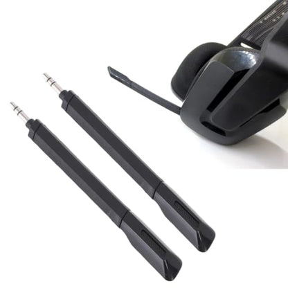 2Pcs Microphones Replacement for G733 Lightspeed Wireless Gaming Headset 3.5mm Detachable Noise Cancelling Mic