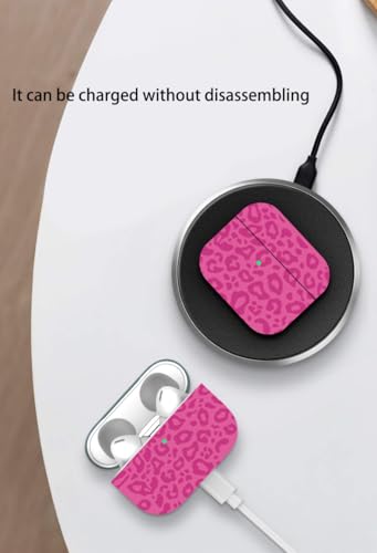 Cute Airpods 4/5 Gen Case Cover Women Girl 2024/2026, Rose Pink Leopard - color: Rose Pink Leopard, size: For Airpods 4/5
