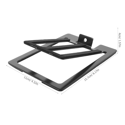 OSALADI Tilted Desktop Speaker Stands with 15 Degree Incline 1 Pair Slip Resistant Metal and Sponge Design Universal Compatibility for Home Office and Movie Watching