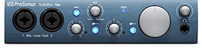 PreSonus AudioBox iTwo Studio USB 2.0 Recording Bundle with Interface, Headphones, Microphone and Studio One software | Interface, headphones, microphone, Ableton Live Lite and included DAW software