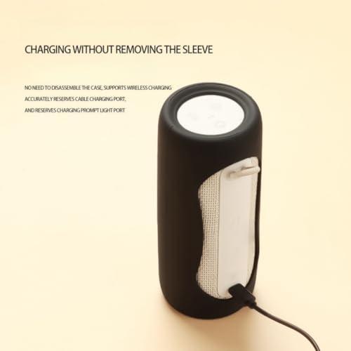 Speaker Silicone Cover for JBL Grip Protective Case Dirt and Dust Resistant Protection Sleeve (Black) - color: black
