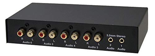 All-in-1 Stereo Audio Routing Switch + Audio Splitter + Audio Mixer