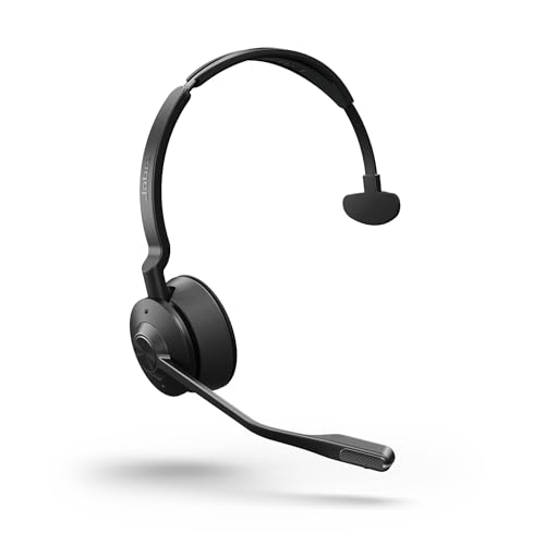 Jabra Engage 55 SE (Second Edition) Single-Ear Wireless Headset w/Link 400 USB-C DECT Adapter – Noise-Cancelling Mic, Extensive Range – Works with All UC Platforms Like Google Meet & Zoom, Black - size: USB-C Adapter, style: All Platforms