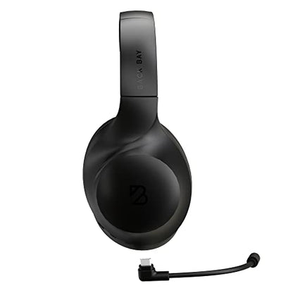 Back Bay Audio ClearCall 70, Bluetooth Headphones with Removabel Boom Mic | Over Ear Headphones with Mic, Work from Home Headset with Mic, Work Headphones Wireless Bluetooth, Boom Mic
