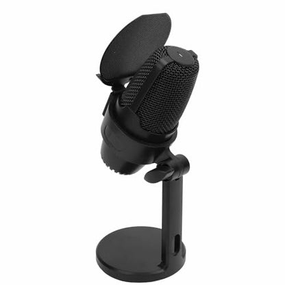 Gaming Microphone, USB PC Noise Cancellation Condenser Mic with Quick Mute for Gaming, Streaming Podcasts Videos Twitch, Discord (Black)