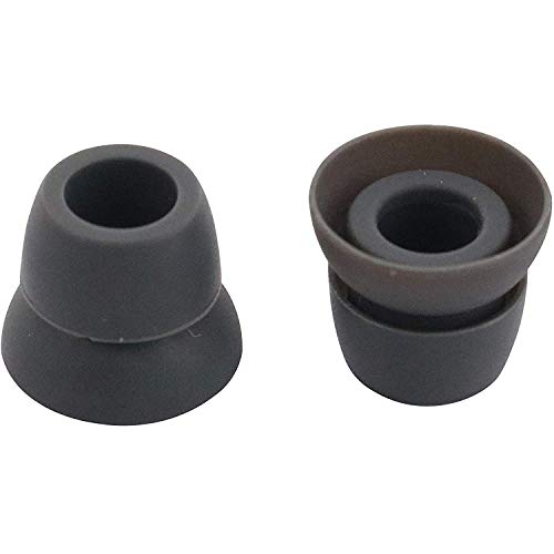 Replacement Silicone Earbuds Ear Tips Eargels Buds Set Compatible with Beats Powerbeats 3 Powerbeats 2 Wireless in-Ear Earphones (4 Pairs/Asphalt Grey) - color: Asphalt Grey