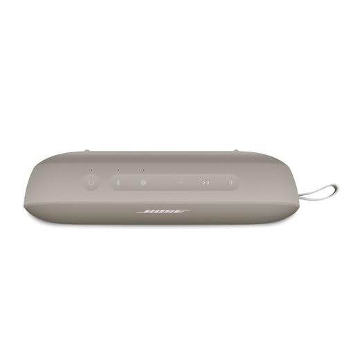 Bose SoundLink Flex Bluetooth Speaker (2nd Gen) - Portable Outdoor Speaker with Hi-Fi Audio, Waterproof and Dustproof, USB-C, Up to 12 Hours Battery Life, Sandstone - color: Sandstone