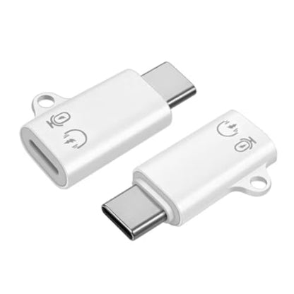 USB C to Lightning Microphone Adapter for iPhone Wireless Lavalier Microphone Fast Charging, 2 Pack Type C Male to Lightning Female Adapter Compatibility with i-Phone 17/16/15 Series,Not for Headphone