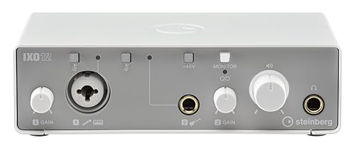 Steinberg IXO12 White, 2x2 USB 2.0 24-Bit/192kHz Audio Interface With Cubase AI, Cubasis LE and Steinberg Plus Software - color: White, style: IXO12