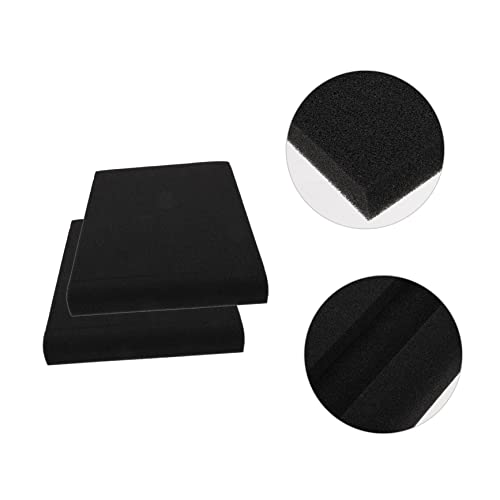 HEMOTON 2sets High-density Speaker Isolation Pads Shockproof Cushion for Monitors and Subwoofers Reduces Vibrations for Home and Studio Use