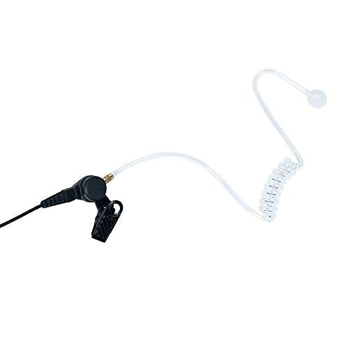Nipple Earpiece Compatible with Motorola CP200 CP200D | Nipple tube, in-line PTT mic, PU cable, 3.5mm monitor; Compatible with Motorola CLS1110 BPR40 CP185 RMU2040