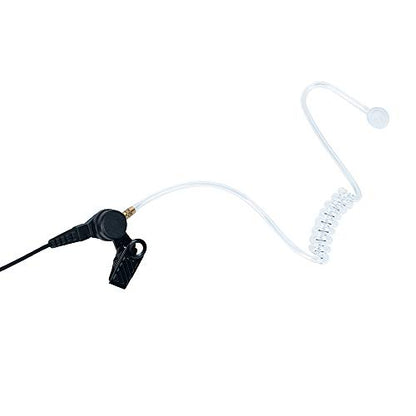 Nipple Earpiece Compatible with Motorola CP200 CP200D | Nipple tube, in-line PTT mic, PU cable, 3.5mm monitor; Compatible with Motorola CLS1110 BPR40 CP185 RMU2040