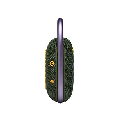 JBL Clip 4: Portable Speaker with Bluetooth, Built-in Battery, Waterproof and Dustproof Feature - Green (Renewed) - color: Green